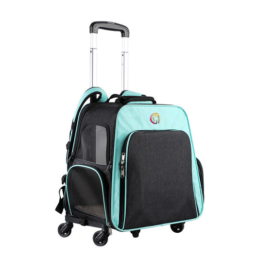 Outing Pet Backpack Portable Pet Trolley Air Box